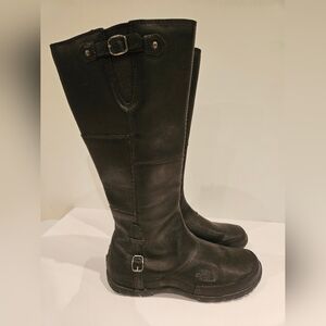 NORTH FACE leather 15" tall knee-high boots size 8 Women's